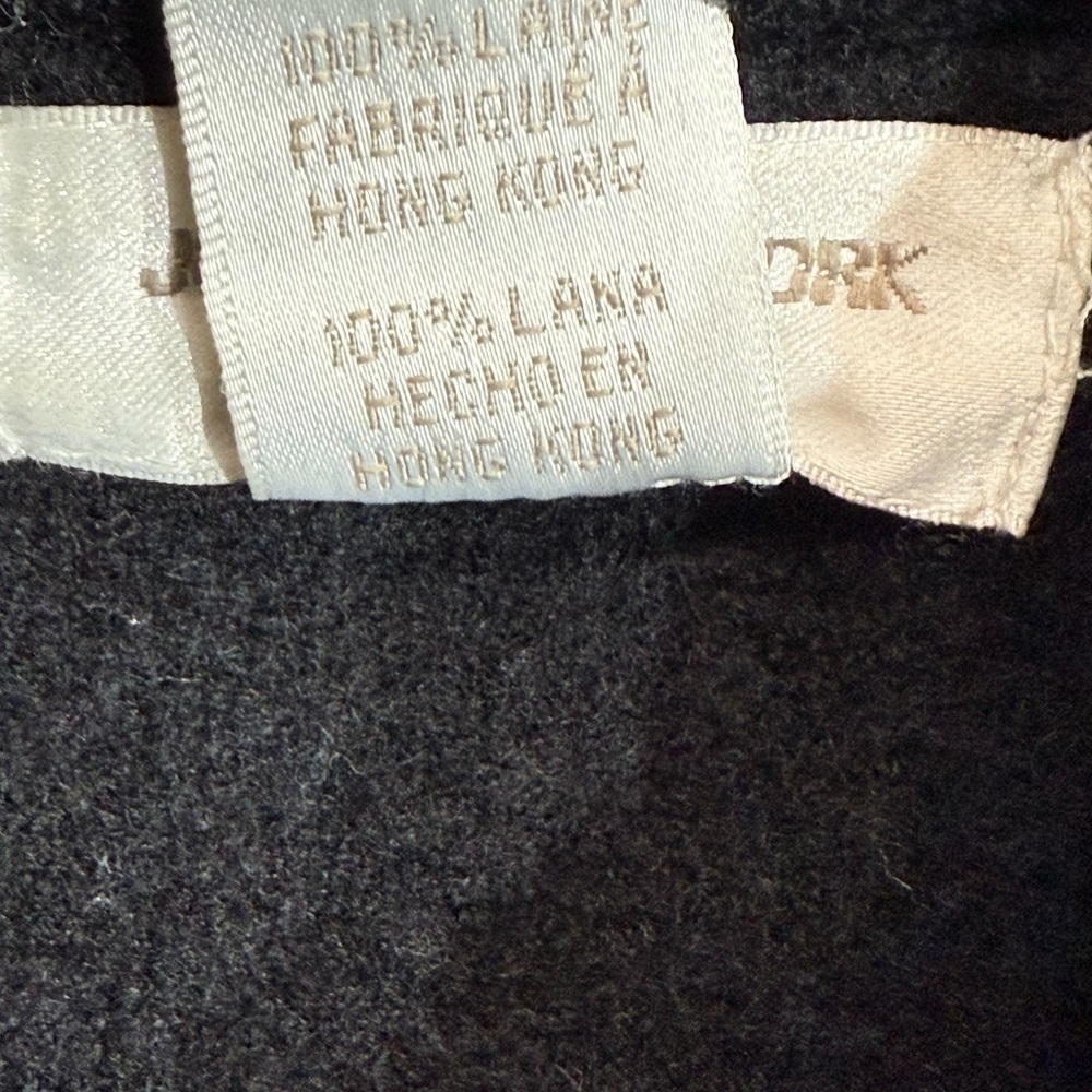 Jones New York Sport 100% Wool Duffle Jacket Waist Length Black Size Small - Picture 7 of 8
